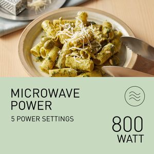Panasonic 20L Solo Microwave Oven, 800W – Auto Defrost, Black