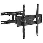 CHARMOUNT TV Wall Mount Full Motion, Swivel 32-55 Inch TV Wall Mount, Support TV Mural, Max VESA 400x400mm, 110 lbs, Articulating Wall Mount TV Bracket, Up to 16 inch Studs