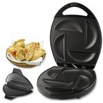 FineMade Electric Empanada Maker Machine with Press Mold, Large Dumpling Maker Press, Pierogi Maker Press Machine, Make 4 Psc of 6 Inches Large Empanadas, Jamaican Beef Patties,Calzones, Pocket Pies