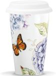 Lenox Butterfly Meadow Blue Thermal Mug, White