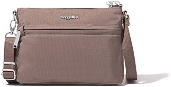 Baggallini Womens Securtex® Anti-theft Memento Crossbody Bag, Portobello, Portobello