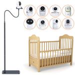 Baby Monitor Mount, Baby Monitor Floor Stand Compatible with Infant Optics DXR-8 Pro,Nanit Pro,HelloBaby,Єufy,Vava,Vtech,ANMEATE Baby Monitor Camera, Adjustable Height Baby Monitor Holder