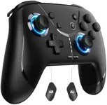 Wireless Switch Controller for Nintendo Switch/Lite/OLED, Bluetooth Game Controller for iPhone/Android/Mobile Phone/PC/Steam/Mac/iPad/TV with Macro/Vibration/Motion Control/Turbo/800mAh Battery