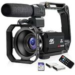 4K Video Camera Camcorder, lovpo 48