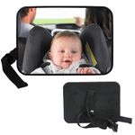 Baby Car Seat Mirror - Car Mirror for Baby, Car Mirror Baby Rear View, Baby Mirror for Car Back Seat, Baby Rear View Mirror, See Baby Mirror, Newborn Essentials