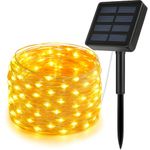 CBK Solar Fairy String Light 200 LEDs 20 Meter Inbuilt Rechargable Batery IP65 Waterproof 8 Mode Copper Wire for Garden Yard Balcony Diwali Christmas Party & Home Decor Led Light