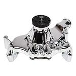 A-Team Performance - 8-Blade Aluminum 5/8" Volume Long Water Pump - Compatible with Big Block Chevrolet 396 402 427 454 Chrome