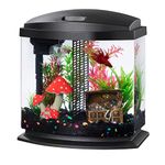 Aqueon Black 2.5 Gallon LED BettaBow SmartClean Kit
