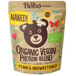 Organic Naked Vegan Protein Powder Blend (1kg - 57 Servings) Plain & Unsweetened, Organic Plant Based Protein, Dairy Free, Gluten Free, Lactose Free, Pea, Plant Protien Powder, Boho by Wyldsson 1kg