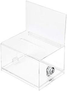 Amazon Basics Clear Ballot Box With Lock