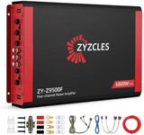 2026 Upgraded ZYZCLES 4-Channel High Power Car Amplifier, 6800W Max Power, 4X1700W RMS 2 Ohms 4 Channels 2 Bridged Channels(3400W), Class AB, Low Distortion - Unleash Studio-Quality Sound in Your Ride