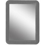 CEREM Locker Mirror Magnetic for Boys Locker, Gray 5" x 7" - Real Glass Magnetic Mirror for School Locker, Office, Home