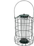 Unibos NUT Bird Feeder with Cage Safe Guard Outdoor Cage Pest Guard for Garden Wild Bird Caged Peanut Feeder Deters Squirrels (Nut Feeder)