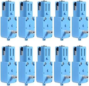 KEAcvise 1:90 mini dc 6v Gear tt Motor with Metal Gears for rc Cars, Robots and DIY Toys - 10pcs dc Geared Motor Set (Blue)