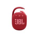 JBL Clip 4 - Portable Mini Bluetooth Speaker, Big Audio and Punchy bass, Integrated Carabiner, IP67 Waterproof and dustproof, 10 Hours of Playtime, Speaker for Home, Outdoor and Travel - (Red)