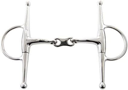 Korsteel Stainless Steel French Link Full Cheek Snaffle Bit 4.5