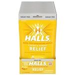 HALLS Relief Honey Lemon Sugar Free