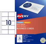 Avery Matt Finish Business Cards fo