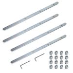 POWERTEC 71358-P2 Track Saw Guide Rail Connector Set for Festool, Makita, DeWalt, and Triton | Pack of 4