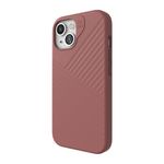 ZAGG Denali Snap iPhone 15/14/13 Case - Drop Protection (16ft/5m), Dual Layer Textured Cell Phone Case, No-Slip Design, MagSafe Phone Case, Rust Brown