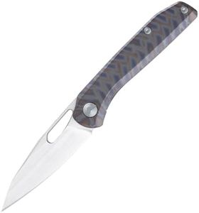 FerraMonster Folding Pocket Knife, 3.23" S90V Blade EDC Knife with Titanium Handle, Small Pocket Knife with Clip and Frame Lock, Sharp Camping Hiking Hunting Survival Knives for Men（Colourful）