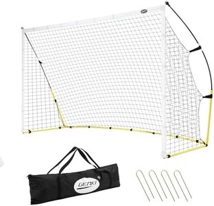 Soccer Goal Portable Football Net Metal Frame Backyard Park Training Set Practice Outdoor Game Sports Match Kids Youth 1.8x3.6m with Storage Bag