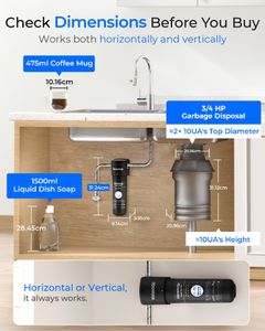 Waterdrop Under Sink Water Filter – 10UA, High Capacity Filtration