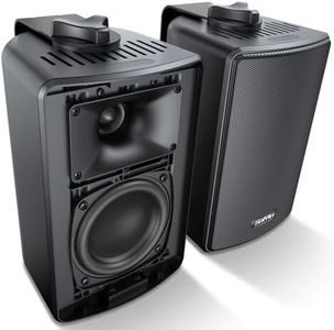Saiyin Outdoor Indoor Speakers Wired, 4Ω Wall Speakers for Patio Garage