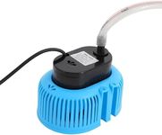 75W Pool Cover Water Pump, 3000L/H Submersible Sump Pump with 5m Hose & 3 Outlets for Draining Ponds Fountains，Blue