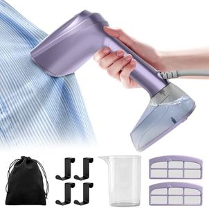 Vacuum Steamer for Clothes, 3500Pa Suction Handheld Clothes Steamer,Equipped with multiple modes,Portable Travel Steamers for Clothes, Steaming & Ironing 2 in 1,400ml Water Tank (for 110-120V)
