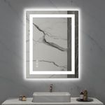 LOAAO 28X36 LED Bathroom Mirror wit