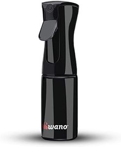 Swano Hair Spray Bottle 200ML Black, Empty Continuous Water Mist Bottle for Cleaning, Hair Curling, Plants and Skin Care