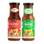 Troovy Healthy Sauce Dips Spread (Tomato, Pizza Pasta) | 100% Chemical Free | No Preservatives | No MSG | No Processed Sugar (uses Jaggery) | All Natural Ingredients | 440 gm (Pack of 2)