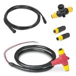 GaiRen NMEA 2000 Starter Kits, 2K Network for Lowrance Simrad Garmin Device Backbone Cables Drop Cables Single Tees Kits Terminators Marine