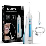 AGARO Oral Irrigator, Portable, Cordless & Rechargeable, 4 Cleaning Modes, IPX7 Waterproof with 200ml Water Tank, Flossing at Home & Travel, Oral Flosser, Dental Flosser for teeth