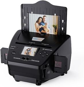 Film & Photo Scanner with 2.4" LCD Screen, Converts 35mm/135 Slides & Negatives Film, Photo, Business Card to 22MP Digital Images, 4GB SD Card Included, BLACK