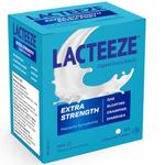 Lacteeze Extra Strength Lactase Enzyme – 40 Chewable Capsules – Fast Relief from Dairy Discomfort, Supports Lactose Digestion