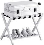 SMIBUY Luggage Rack, Foldable Bambo