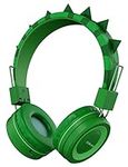 SIMJAR Kids Bluetooth Headphones with Microphone for School, Dinosaur Over-Ear Kids Wireless Headphones with Volume Limiter 94dB, Foldable Adjustable Headband for iPad/Airplane/Travel/Tablet (Green)