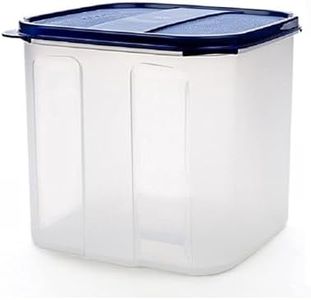 Signoraware Modular BPA Free Plastic Square Container | Dishwasher Safe | Airtight & LeakProof | Kitchen Storage | Preserve Freshness| Ideal for sugar, Rice, Atta & Grains Keeper (4.5Ltr | ModBlue)