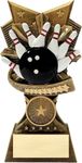 Same Day Awards Champion V Bowling Trophy 6 Inches - Engraving Included (Bowling)