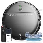 Robot Vacuum and Mop Combo, 2 in 1 Mopping Robot Vacuum Cleaner with Schedule, Wi-Fi/Voice/App, Strong Suction, Ease of Use, Self-Charging Robotic Vacuum, Slim, Ideal for Hard Floor, Pet Hair, Carpet