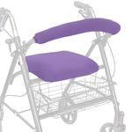 Top Glides Playful Purple Universal Rollator Walker Seat and Backrest Covers (Purple)