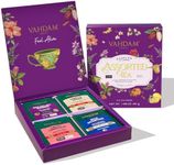 VAHDAM, Assorted Tea Gift Set Variety Pack | 24 Different Flavour Individually Wrapped Pyramid Tea Bags | Herbal tea, Green Tea, Chai Tea