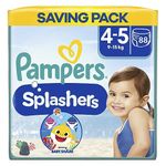 Pampers Splashers Swim Pants, Size 4 (9-15 kg) 88 Count, SAVING PACK, Do Not Swell In Water, Packaging May Vary