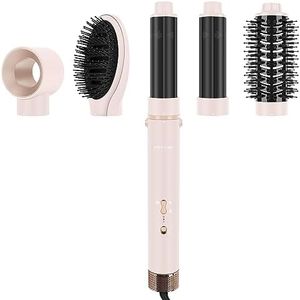 5 EN 1 Styler MaxAIR, PARWIN PRO BEAUTY Set de Brosse Soufflante, Sèche-Cheveux, Boucleur a Cheveux, Brosse Brushing Chauffante, Soin Ionique, Moteur à Haute Vitesse (Rose)