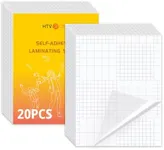HTVRONT Self-Adhesive Laminating Sheets-20 Sheets 9 X 12 Inches Self Laminating Sheets, No Machine Needed Clear Laminating Sheets