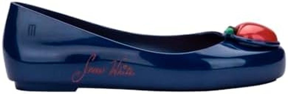 mini melissa Sweet Love + Disney Princess Ballet Flats for Kids, Snow White, 3