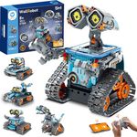 Sillbird 5-in-1 STEM Robot Building Toys for Boys, Remote & App Controlled Robotic Programmable Educational Technic Set, Christmas Birthday Gifts for Boys Girls Kids Aged 8 9 10 11 12+ (435 Pcs)