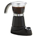 Imusa Black Espresso Maker, 3-6-Cup